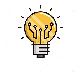 灯泡卡通电子图标