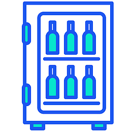 酒柜矢量图标设计