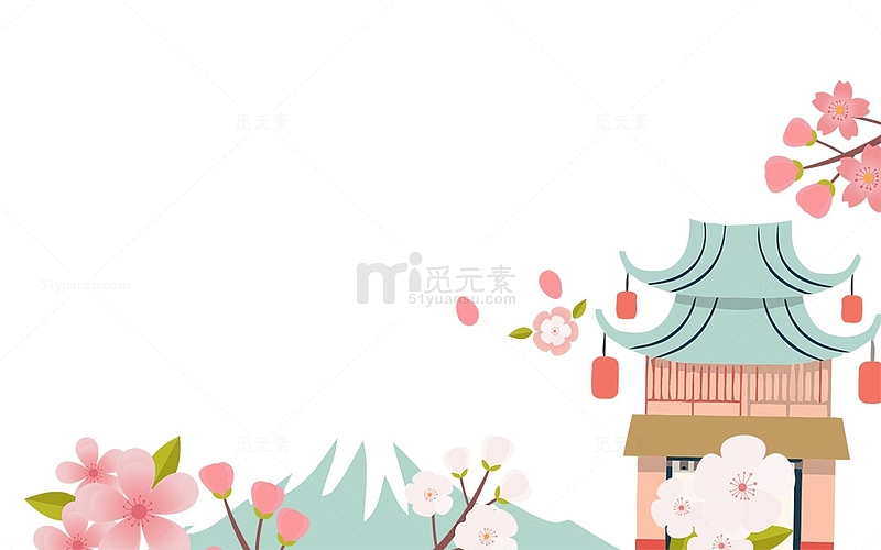 日本樱花祭主题装饰