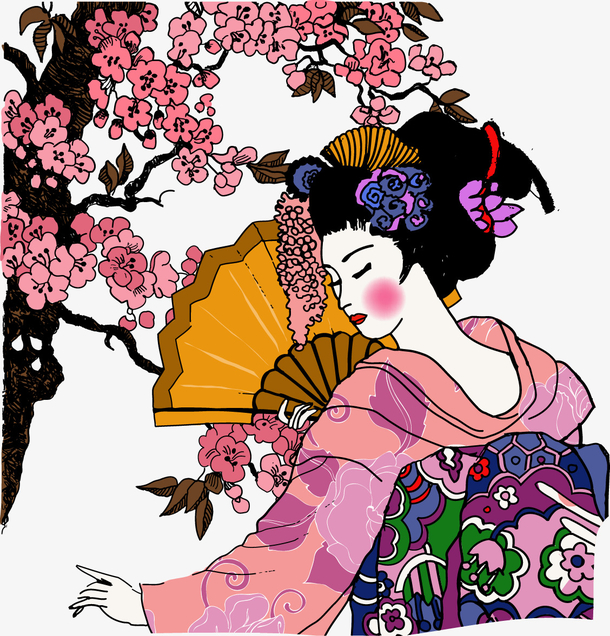 日本舞姬妆动漫图片