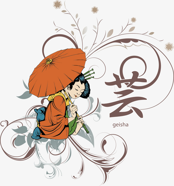 关键词 : 卡通人物,人物,矢量人物,人物插画,日本女人[声明] 觅元素