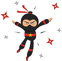 日式风格飞镖忍者