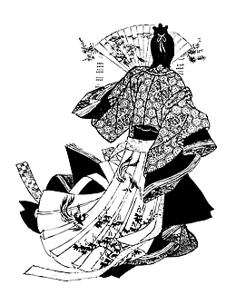 日本女妓矢量元素