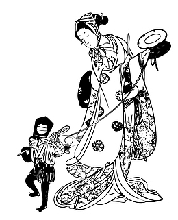 日本女妓矢量元素