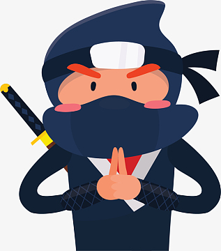 施展忍术的日本忍者