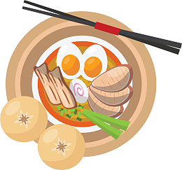美味日式豚骨拉面