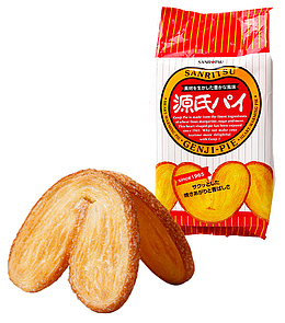 日本进口三立源氏蝴蝶酥袋装
