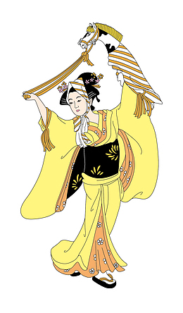 日本女妓矢量元素