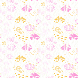 手绘花卉日本的矢量背景