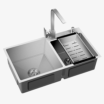 不锈钢双槽加厚洗菜池