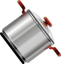 精致厨房煮沸高压锅装饰金属