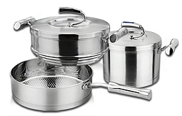 厨房厨具三件套装锅