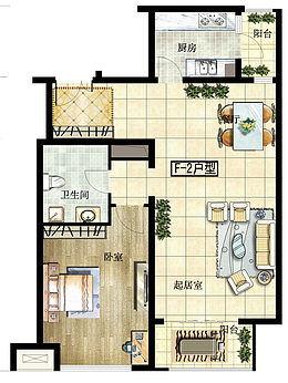 2户型平面户型图