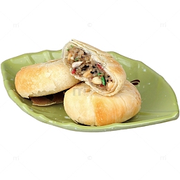 酥皮大白皮椒盐月饼免抠PNG