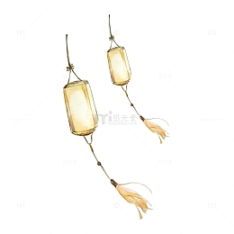 中秋节中秋月圆中国风灯笼装饰免