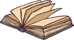 矢量图打开的书本