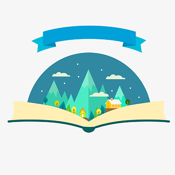 卡通手绘打开的红色书本(2020x2024)aipng水彩创意打开的书本(600x600