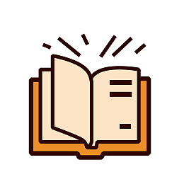 灰色手绘弯曲阅读元素