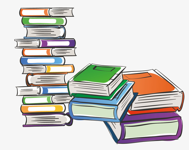 手绘各类书籍矢量素材