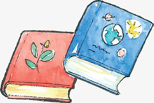 卡通图书png装饰图案