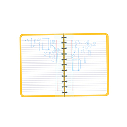 卡通打开的笔记本矢量图