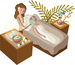 养生会所植物面膜