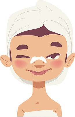 美容院鼻子黑头护理