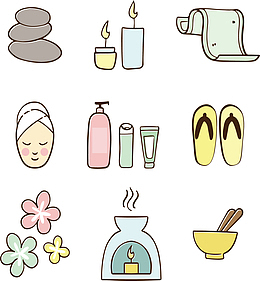 美容院养生小图标