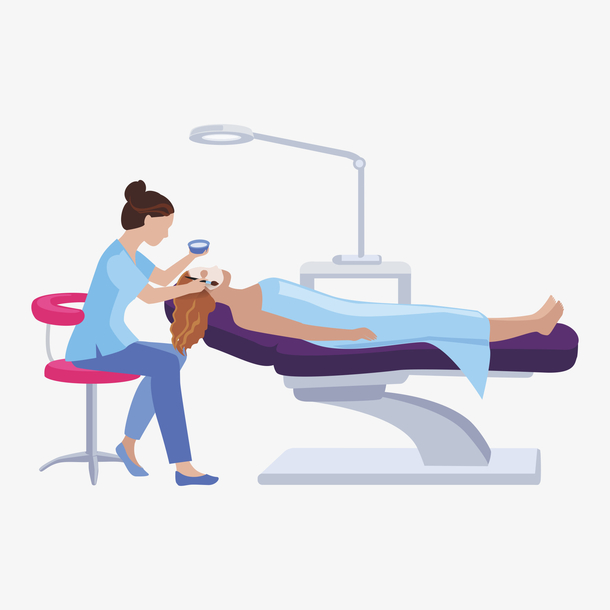 关键词 : 女人,动漫动画,美容师,卡通手绘,台灯,装饰图