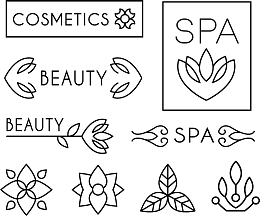 简单手绘风女性美容院图标