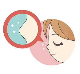 矢量没有黑头的鼻子