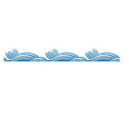 古典海浪花纹矢量免抠图