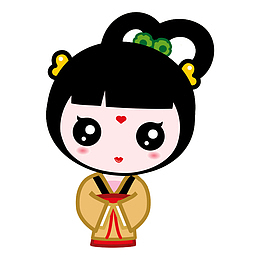 手绘古典美人简图