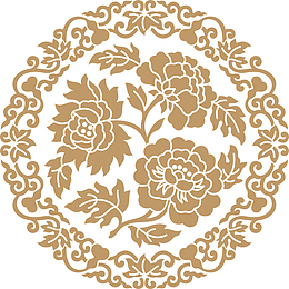 古典花纹花卉装饰图案