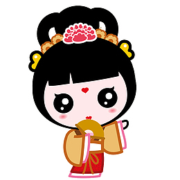 卡通古典美人简图