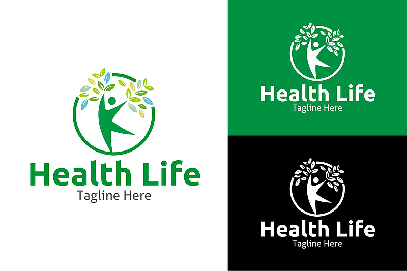 圆形的健康logo