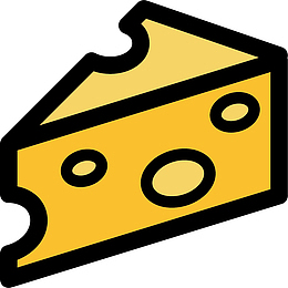 矢量图黄色的奶酪
