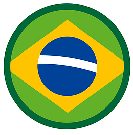 圆形卡通矢量国旗