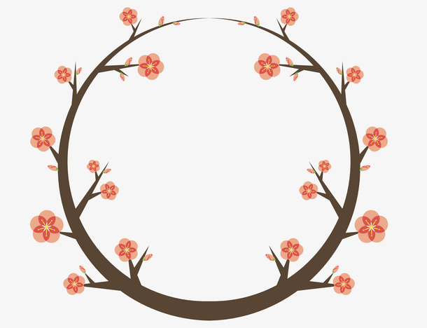 圆形花朵免抠下载