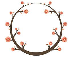 圆形花朵免抠下载