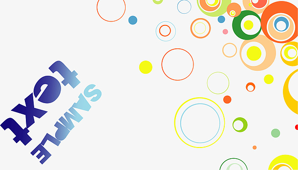 圆形名片装饰图案