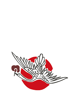 飞鹤叼花