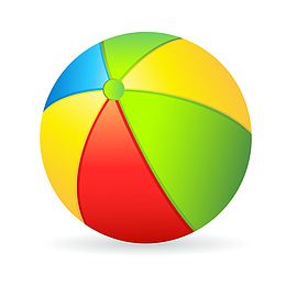 卡通彩色的皮球设计