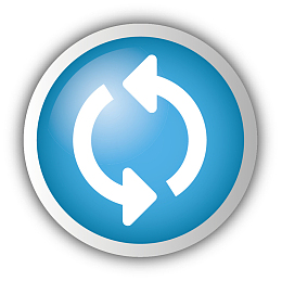 反光圆形立体风格更新图标