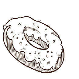素描甜甜圈