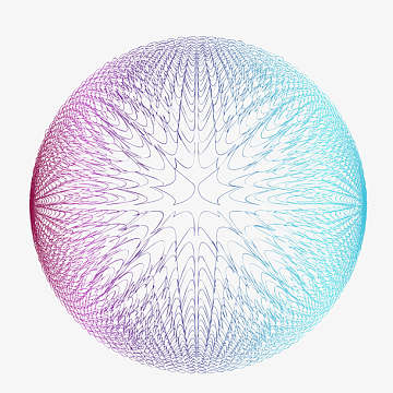 创意矢量线条圆形互联网球体抽象