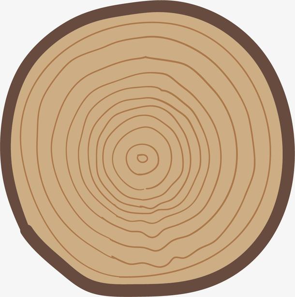 圆形循环的矢量年轮