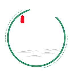 寒露白色圆形边框装饰免下载