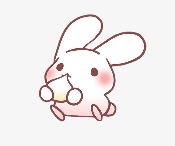 中秋节月兔卡通手绘