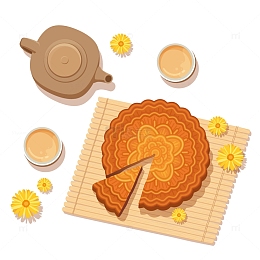 矢量菊花中秋下载